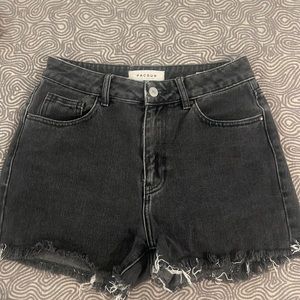 PacSun shorts in size 26. Were jeans, but cut into shorts.